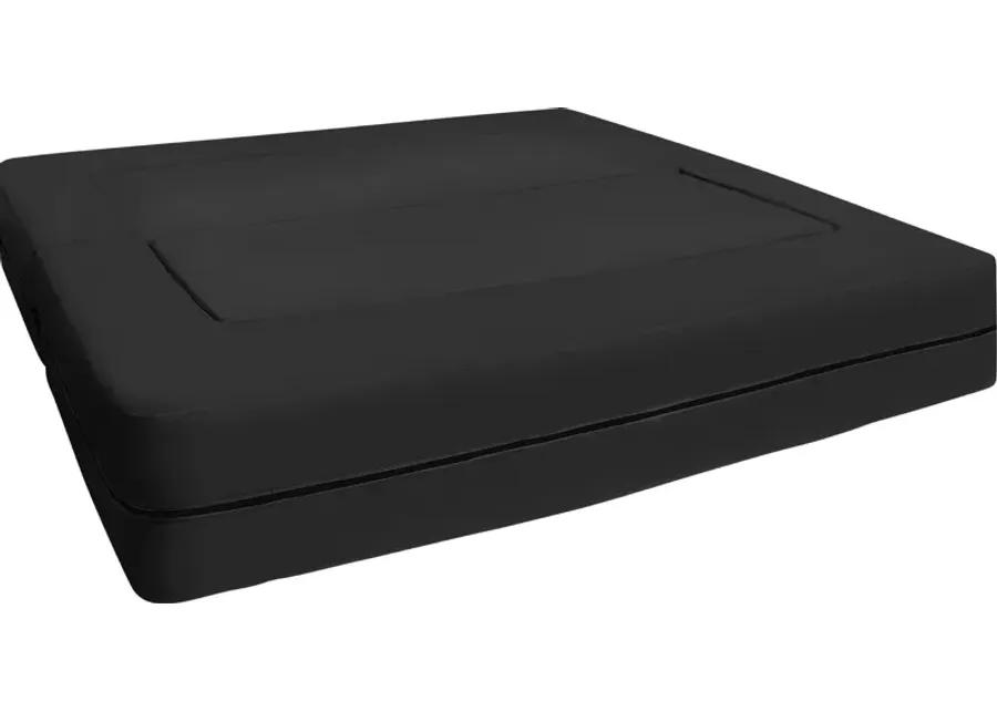 Kids Cubex Black Convertible Sofa and Ottoman