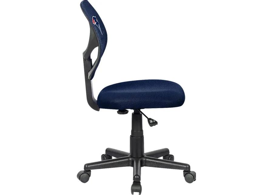 Ball Hacker NFL New England Patriots Navy Desk Chair