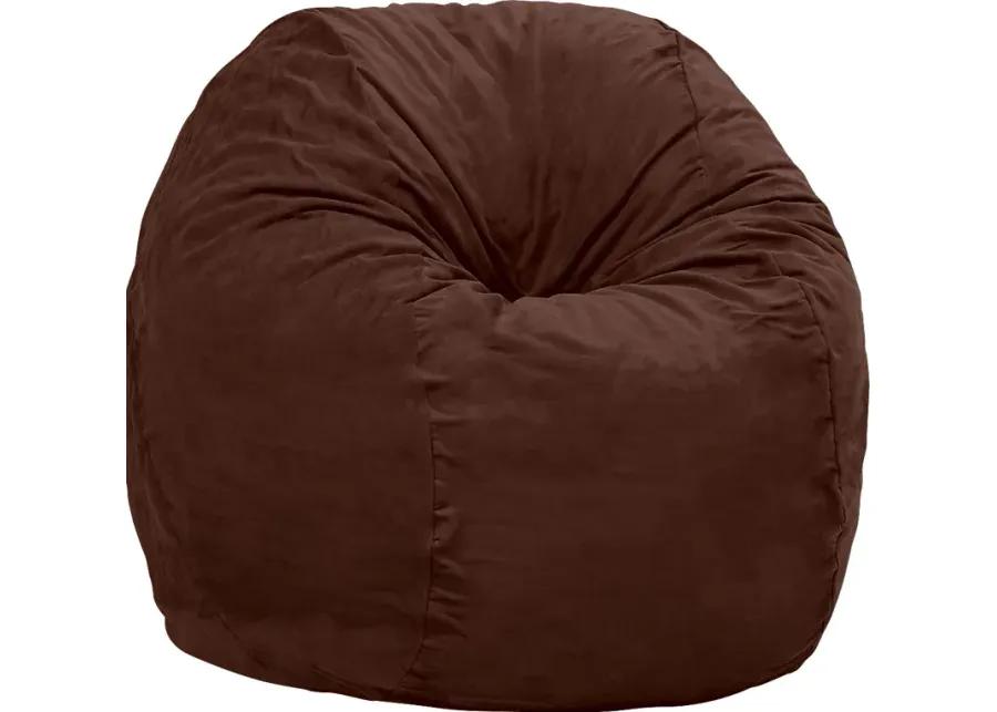 Kids Marshmellow Brown Large Bean Bag Chair