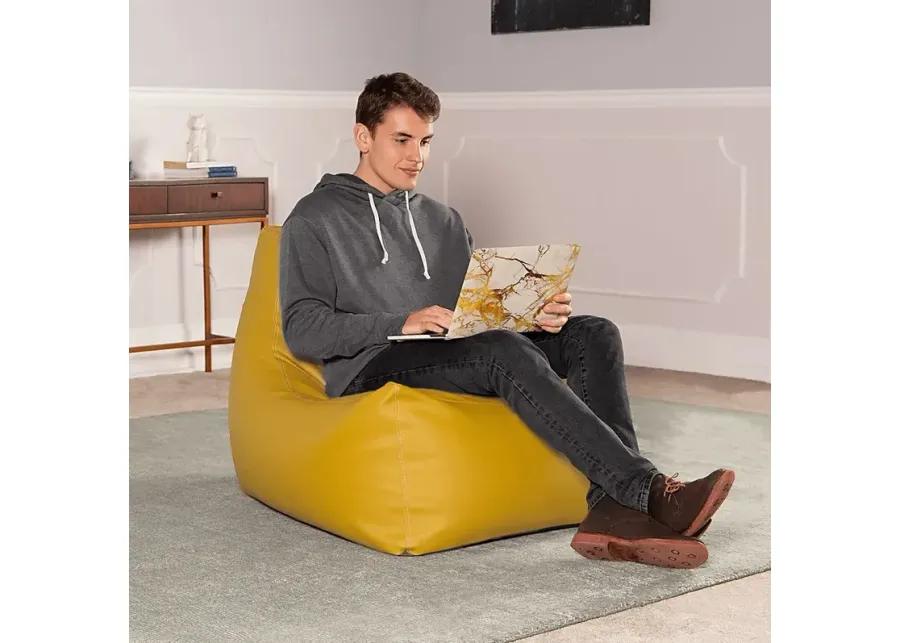 Kids Wilfy Yellow Large Bean Bag Chair