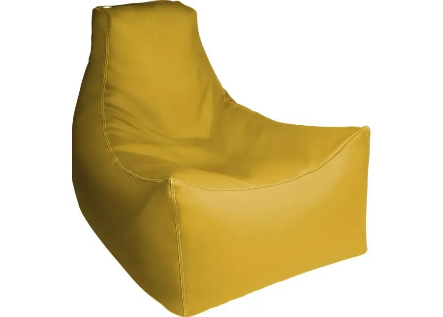 Kids Wilfy Yellow Large Bean Bag Chair