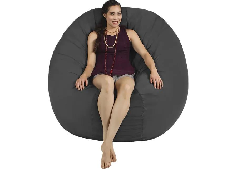 Lazy Dayz Gray Bean Bag Chair