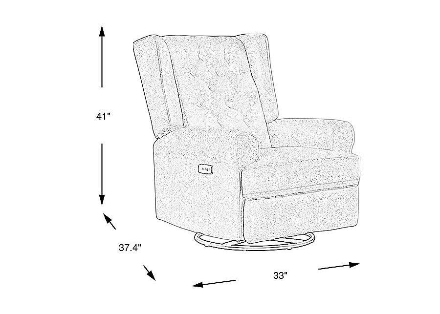 Eveleigh Snow Power Glider Recliner