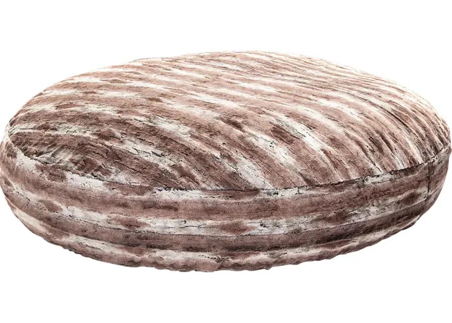 Kids Winter Dream Brown Large Faux Fur Bean Bag