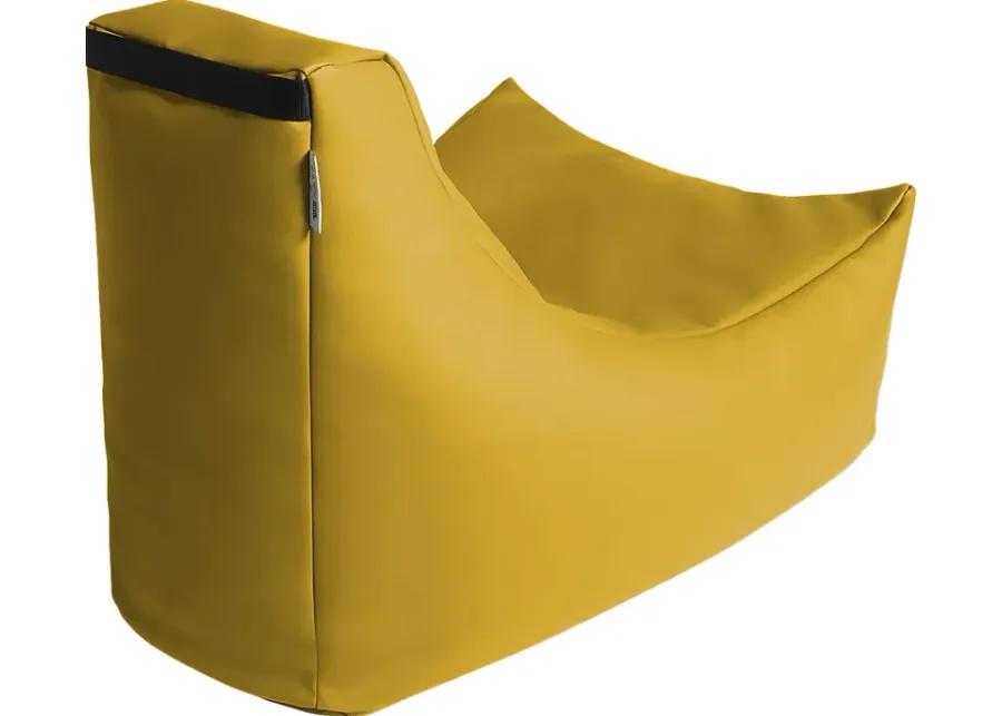 Kids Wilfy Yellow Small Bean Bag Chair