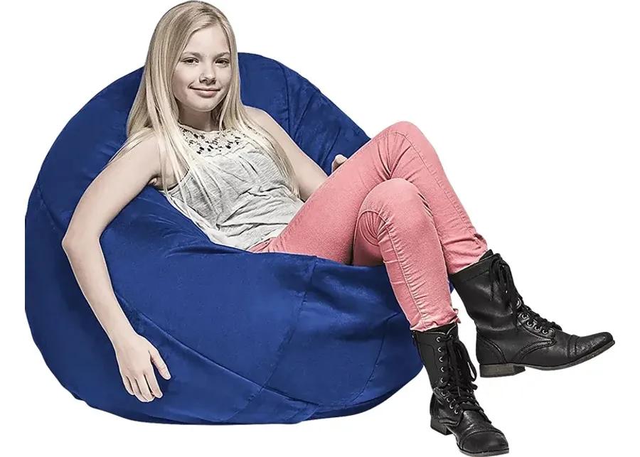 Kids Bexley Blue Bean Bag Chair