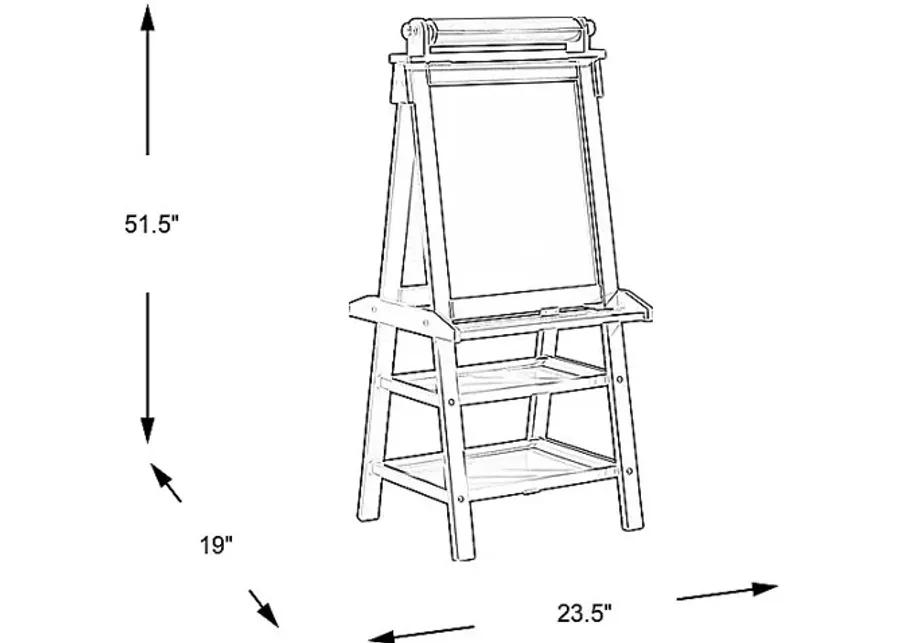 Kids Jo Jo White 2 Pc Easel Set