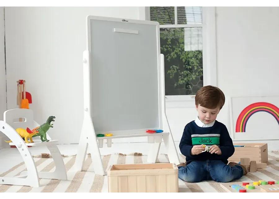 Little Partners White Contempo Two-Sided Art Easel