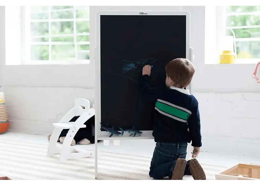 Little Partners White Contempo Two-Sided Art Easel