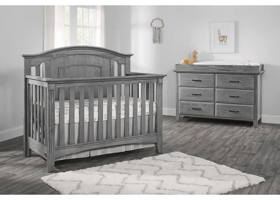 Hillford Gray Convertible Crib