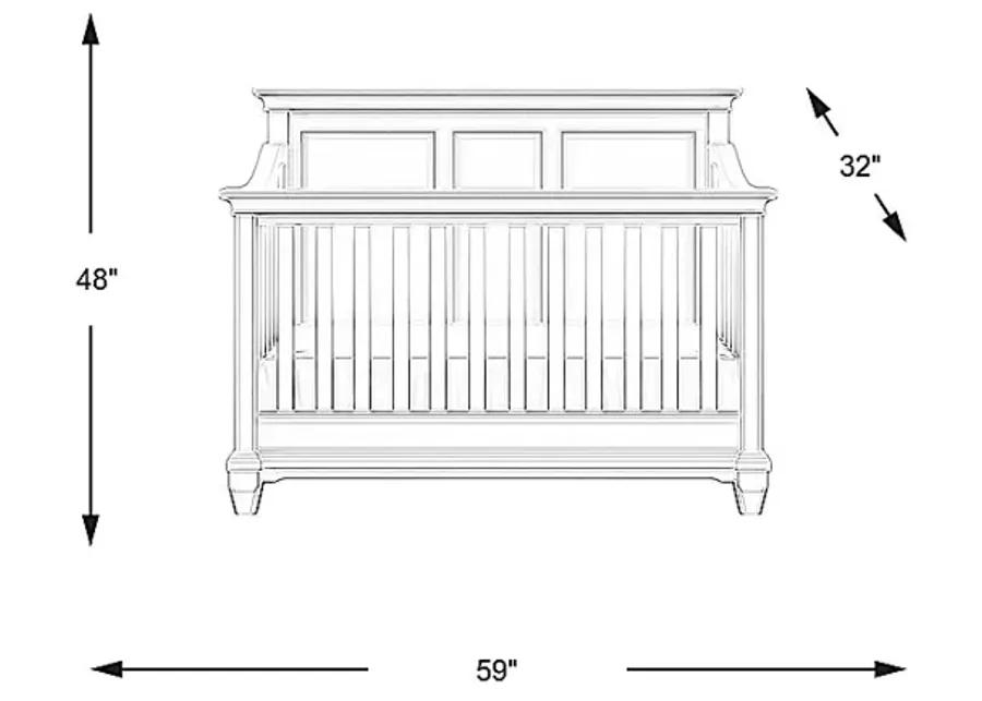 Hilton Head White Convertible Crib