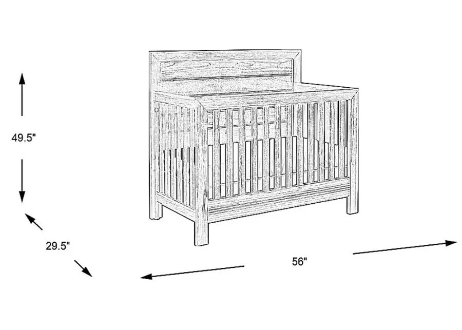 Kids Amber Creek Cinnamon Convertible Crib