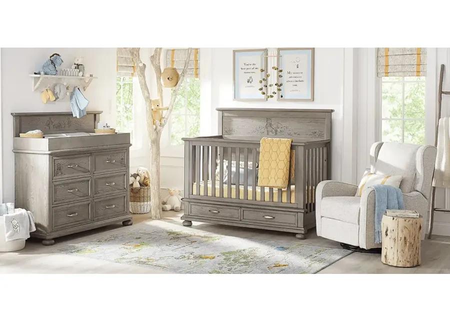 Disney Baby Woodland Adventures with Winnie the Pooh Classic Gray Dresser