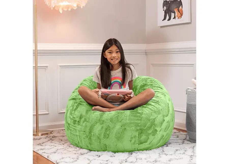 Kids Baigo Green Bean Bag Chair