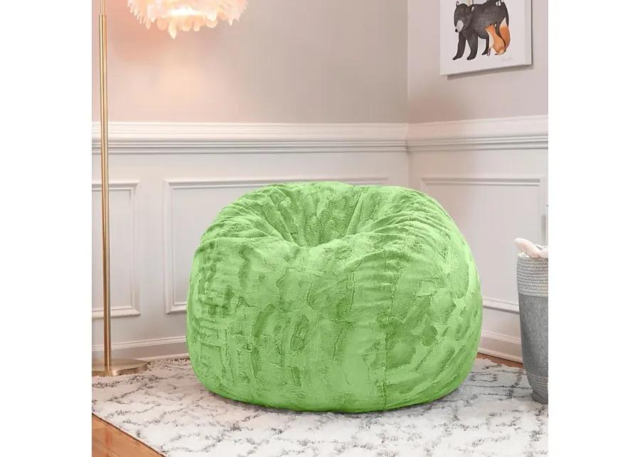 Kids Baigo Green Bean Bag Chair