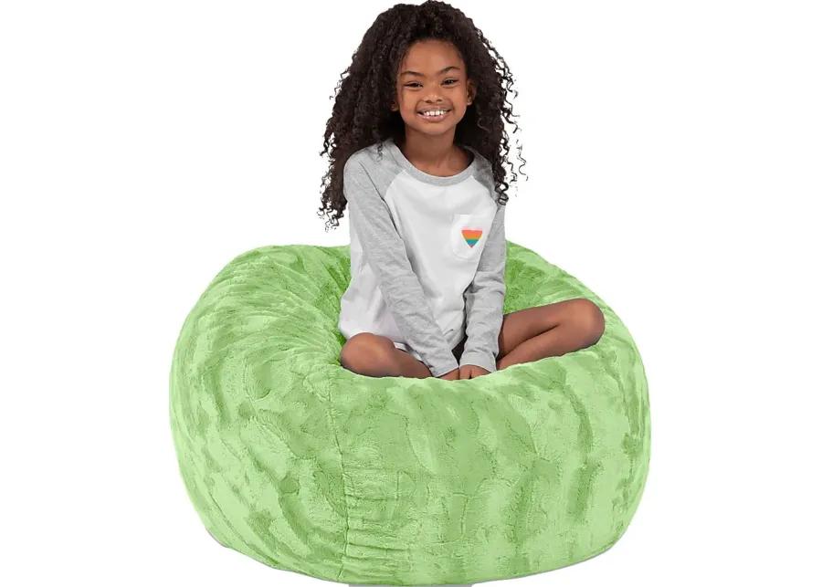 Kids Baigo Green Bean Bag Chair