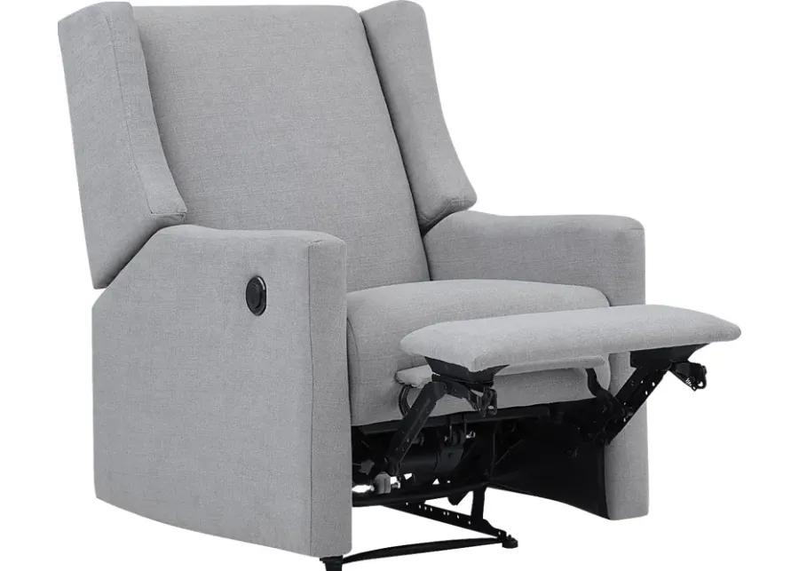 Nursery Deveron Gray Power Recliner