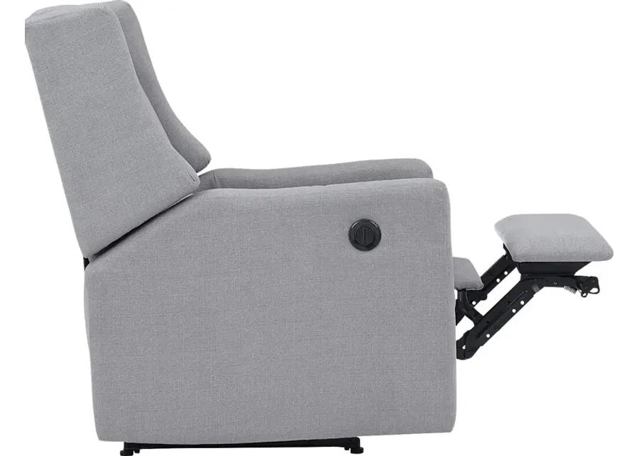 Nursery Deveron Gray Power Recliner