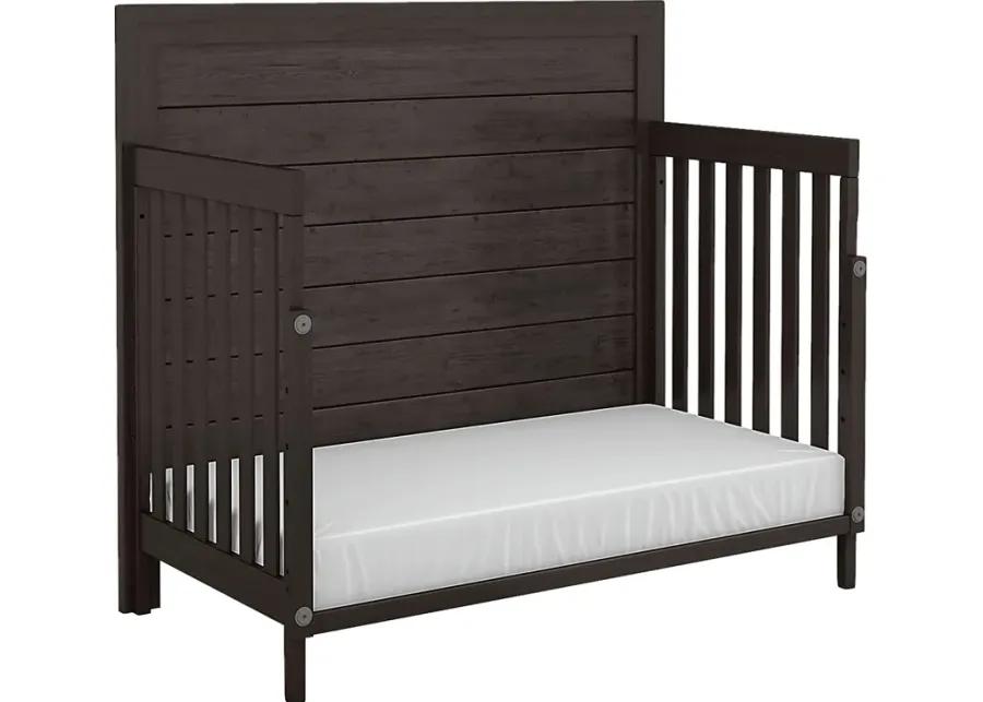 Kids Creekside 2.0 Charcoal 5 Pc Nursery with Toddler and Full Conversion Rails