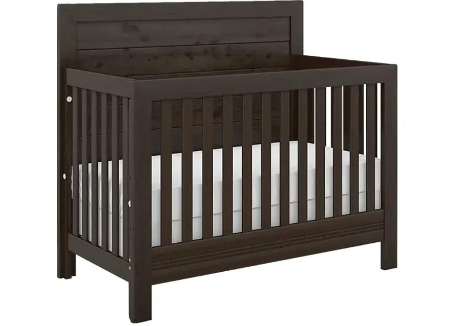 Kids Creekside 2.0 Charcoal 5 Pc Nursery with Toddler and Full Conversion Rails