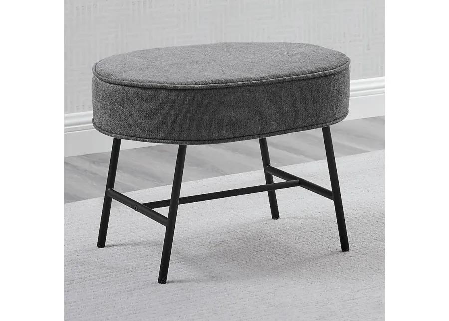 Nursery Annick Dark Gray Ottoman