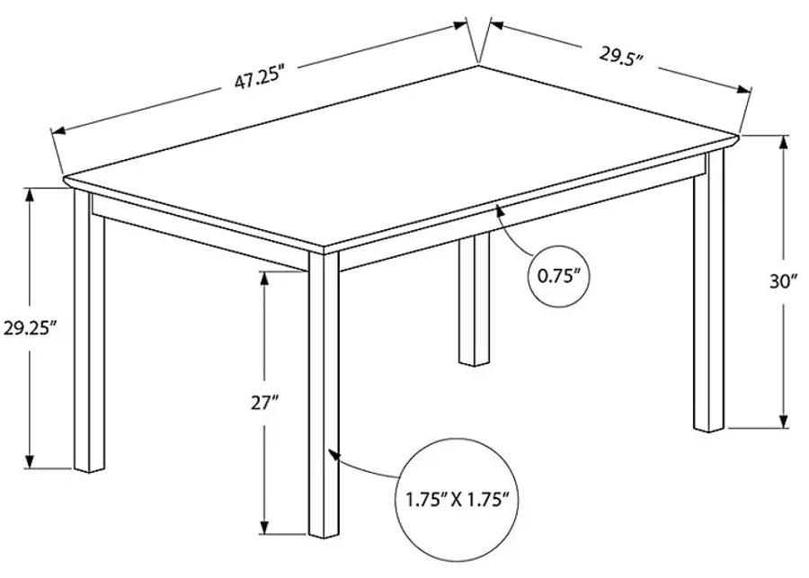 Okengate Espresso Dining Table