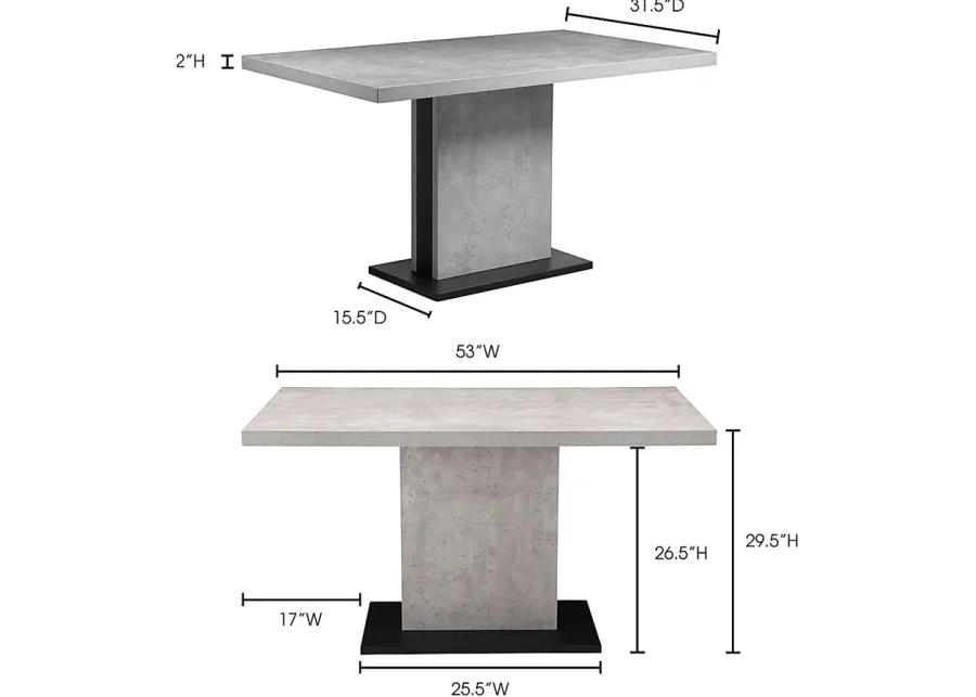 Rochdale Gray Dining Table