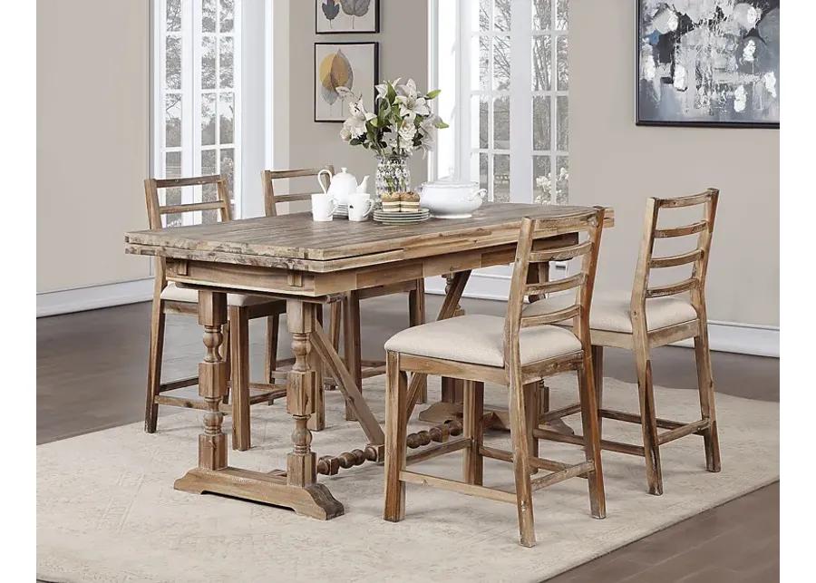 Lofgren Brown Counter Height Dining Table