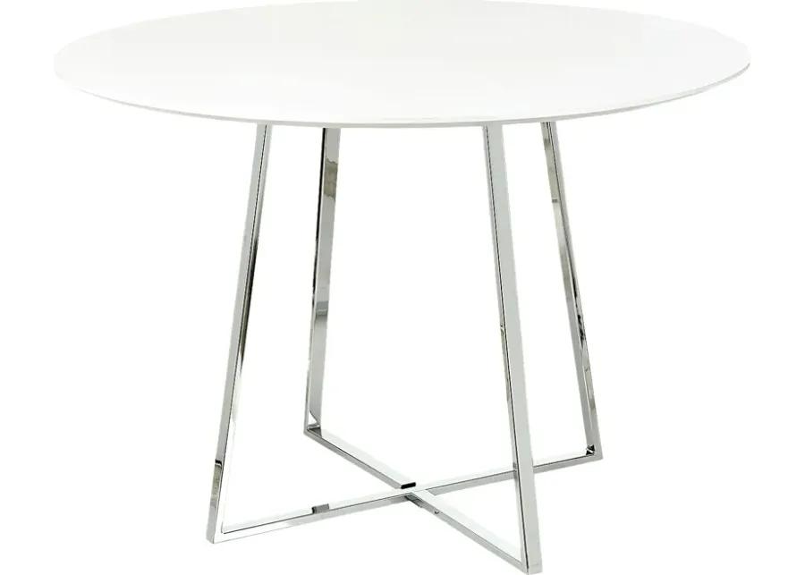 Ovalla III White Dining Table