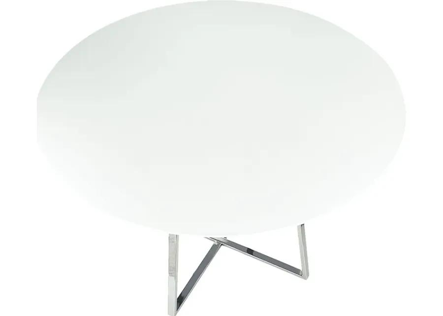 Ovalla III White Dining Table