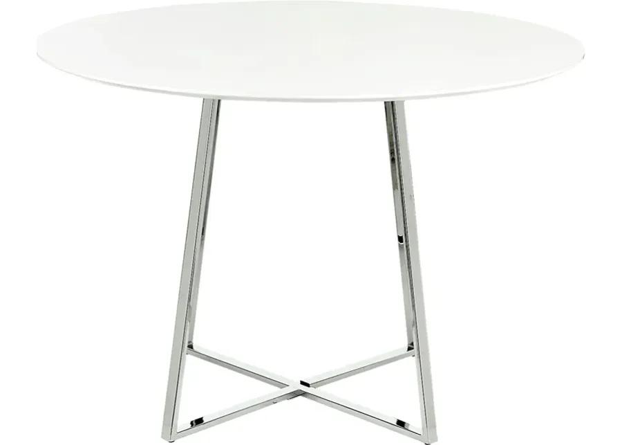 Ovalla III White Dining Table