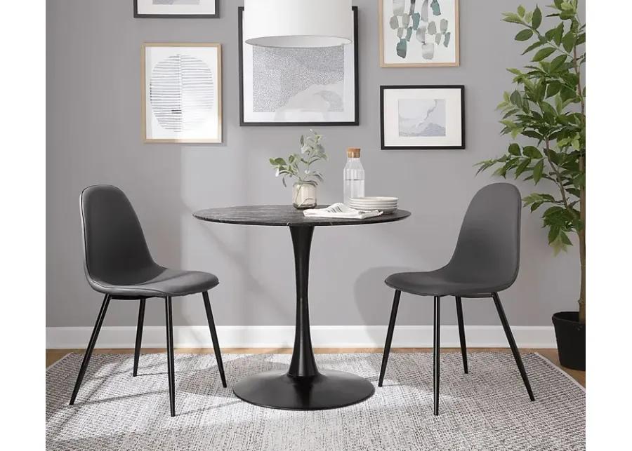 Mulroy Black Dining Table