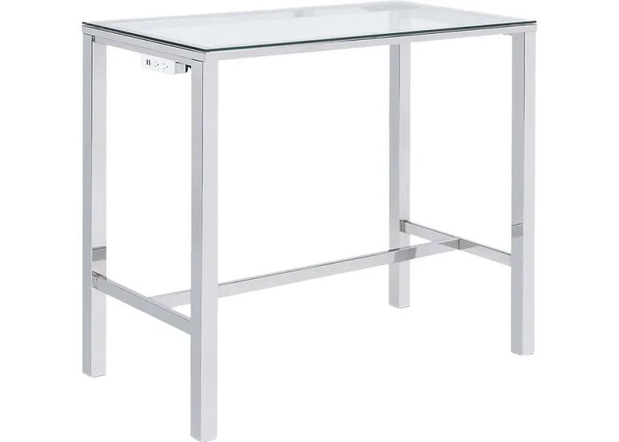 Winnona Chrome Bar Table Set