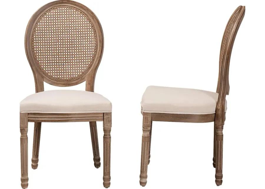 Lorellan II Beige Dining Chair, Set of 2