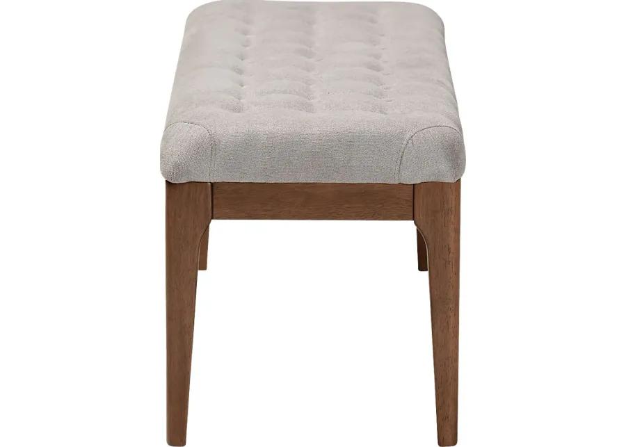 Rofini Gray Dining Bench