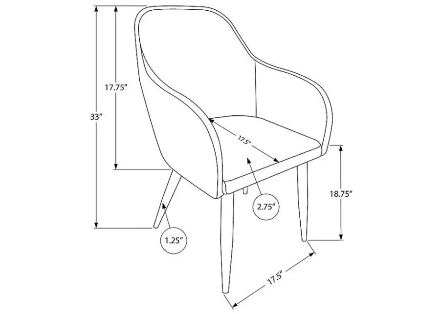 Vietor Gray Arm Chair