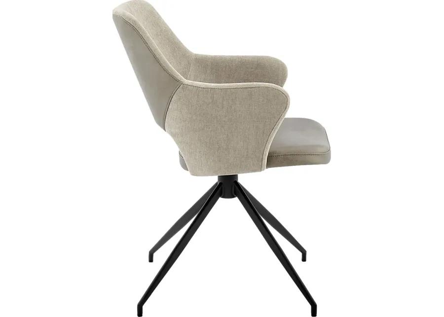 Quiment Taupe Arm Chair