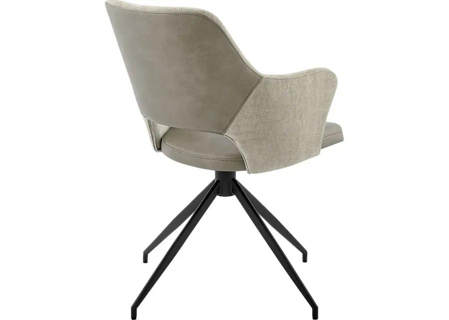 Quiment Taupe Arm Chair