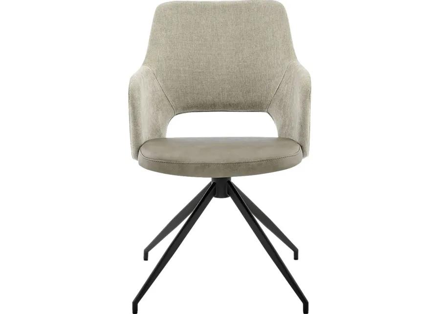 Quiment Taupe Arm Chair