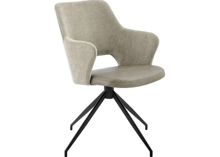 Quiment Taupe Arm Chair