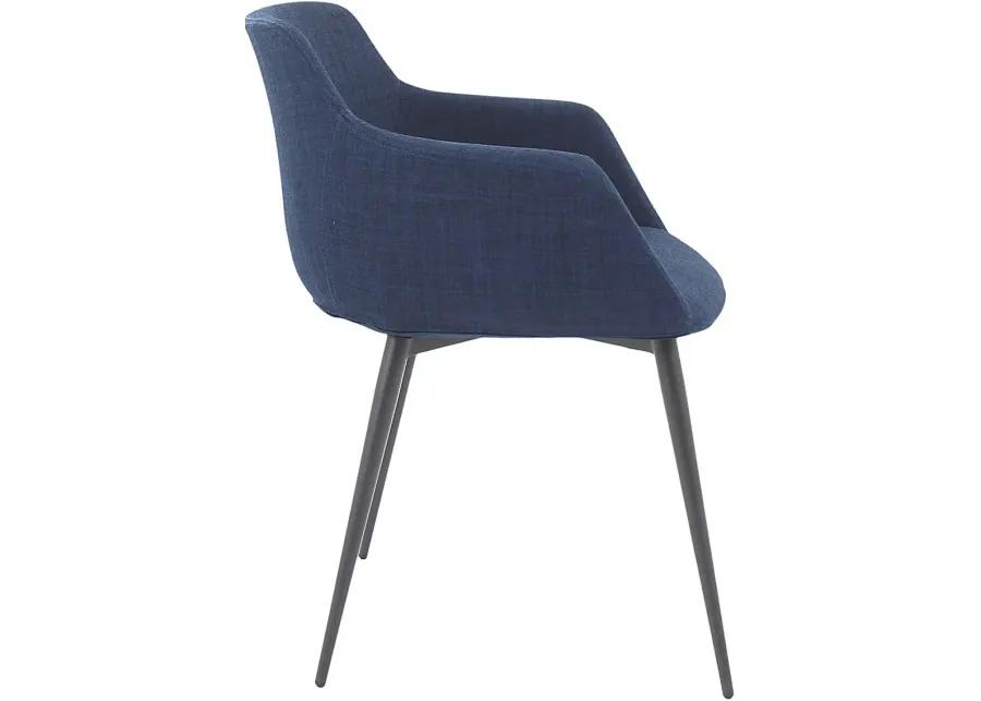 Farren Blue Arm Chair, Set of 2