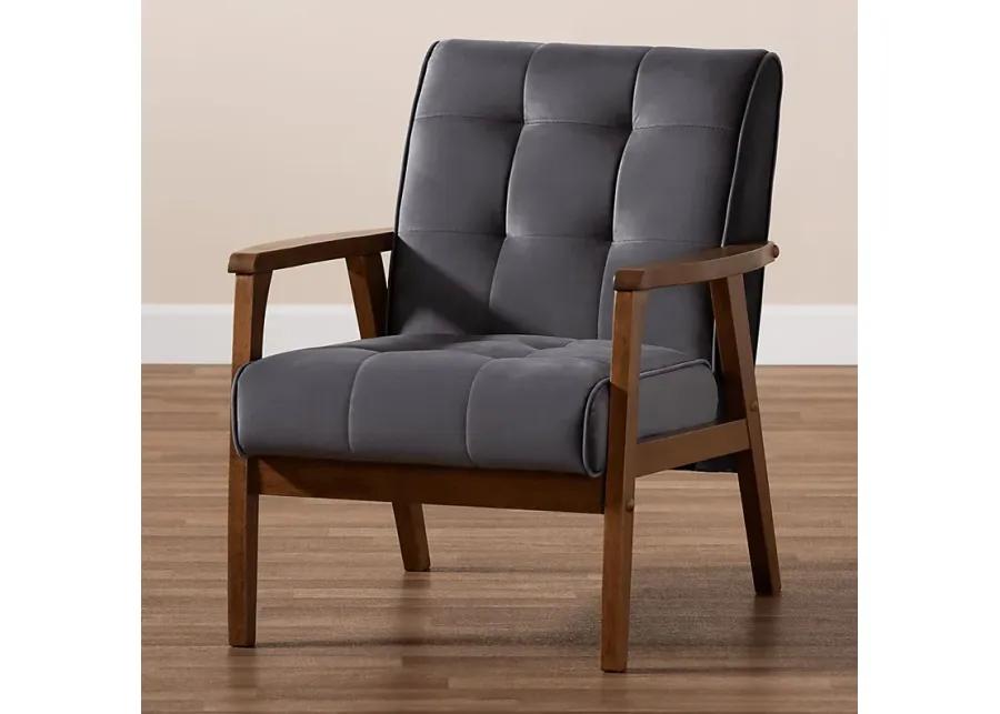 Eilla Gray Accent Chair