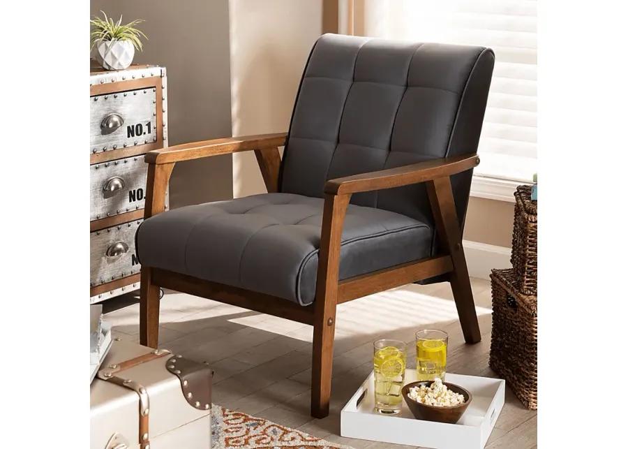 Eilla Gray Accent Chair