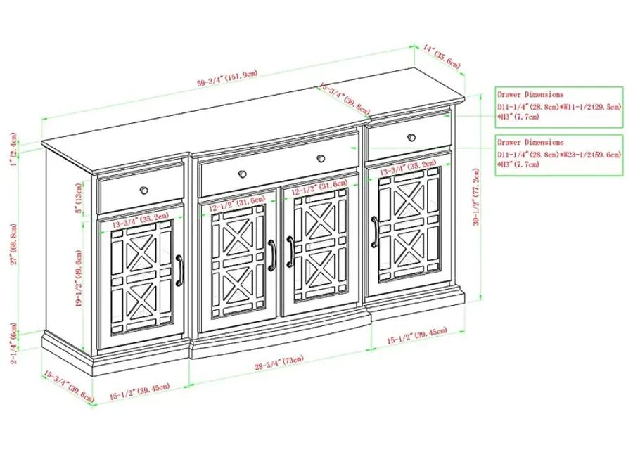 Sagestar Black Sideboard