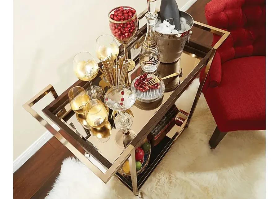 Baffeton White Bar Cart