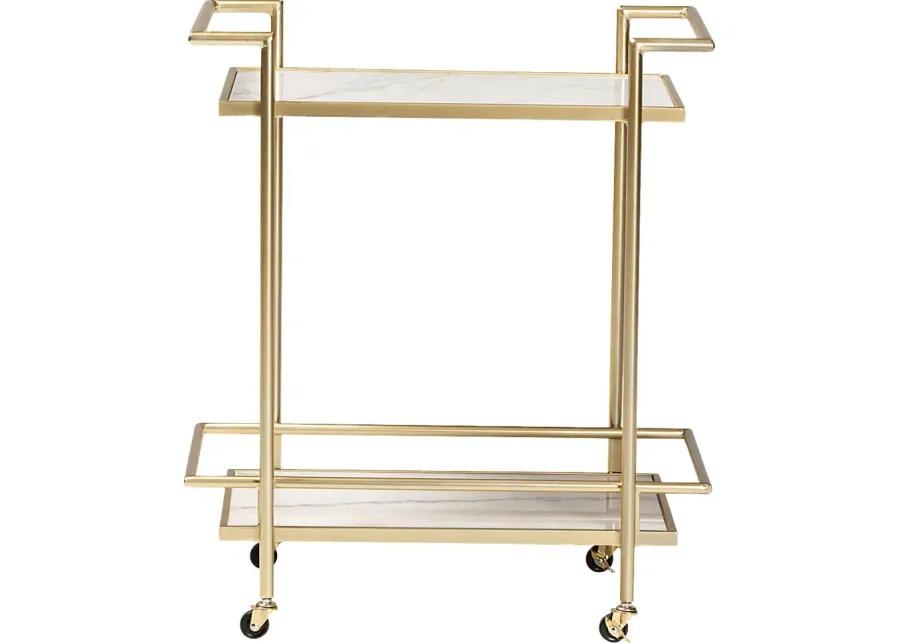 Foeller Gold Bar Cart