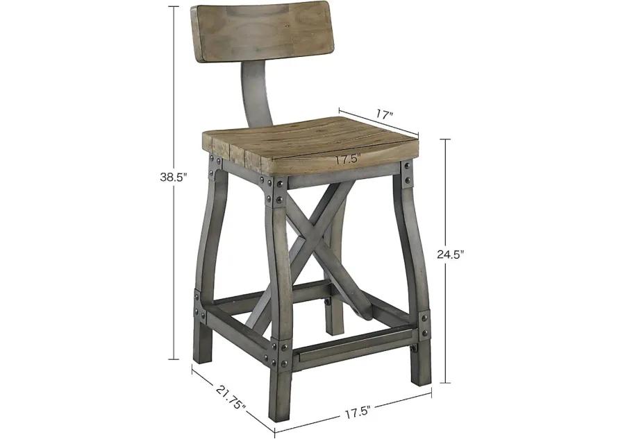 Ballybunion Oak Counter Height Stool