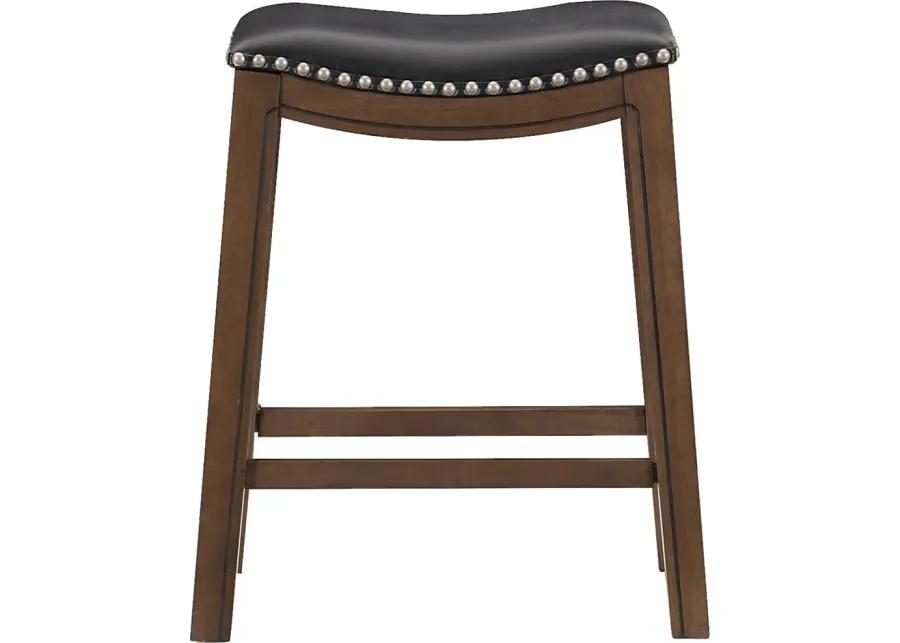 Etton Black Counter Height Stool