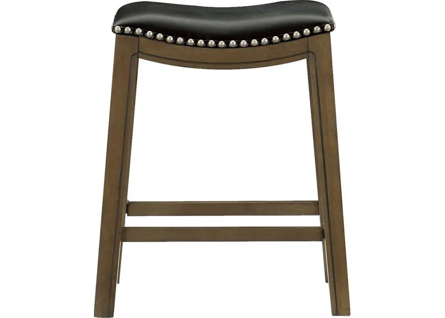 Etton Black Counter Height Stool