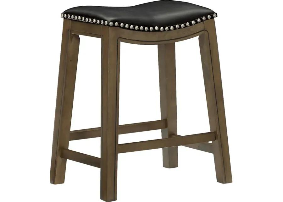 Etton Black Counter Height Stool